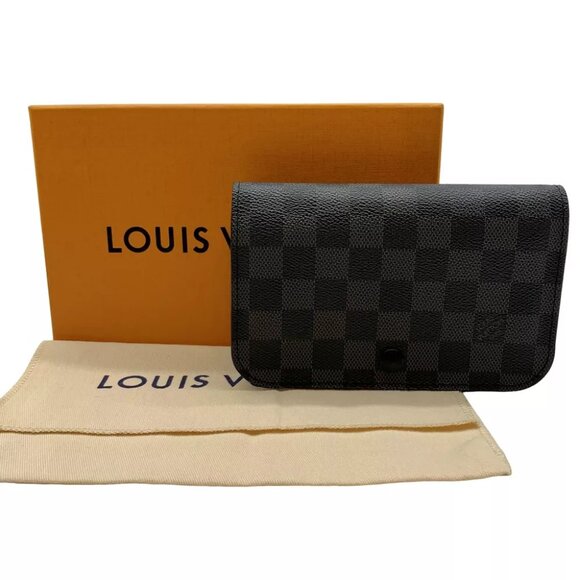 LOUIS VUITTON Ceinture Pochette Homme M6837V Damier Graphite - Picture 1 of 12